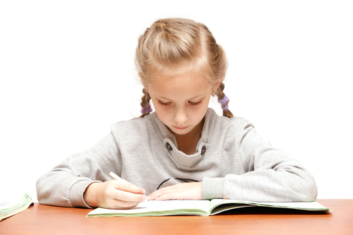 girl reading book