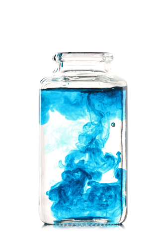 fluid in a jar