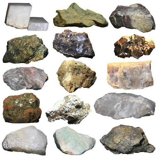 Selection of rocks