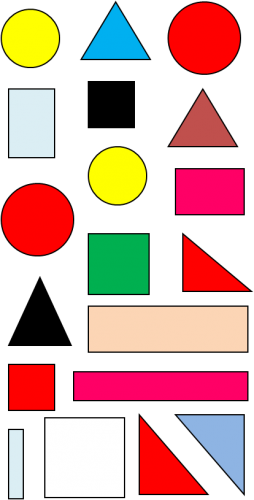 Know Your 2D Shapes: Count the Shapes Worksheet - EdPlace