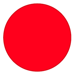 red circle full stop